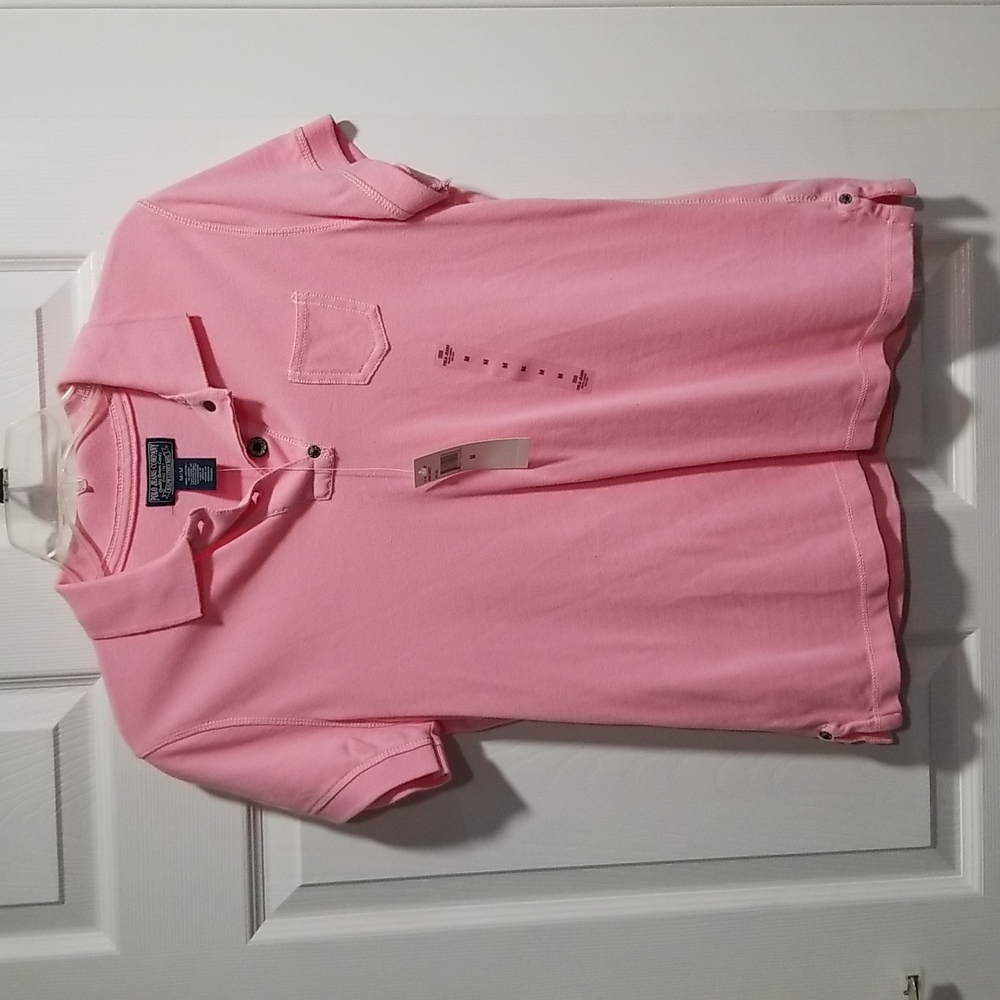 Pink polo Jean's top NWT